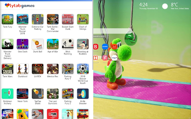 Yoshi Yoshi's Crafted World Wallpaper New Tab