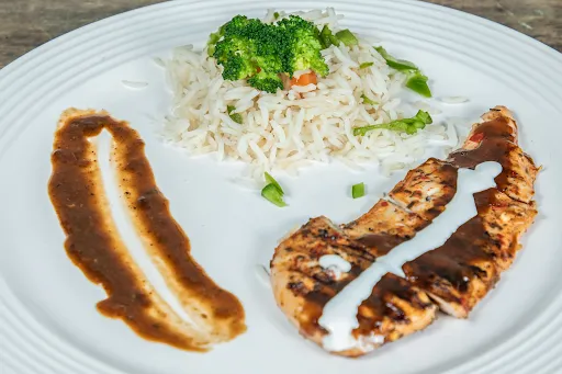 Chicken Steak With Brown Rice