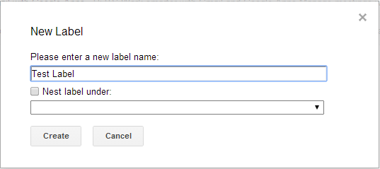 Gmail Label Name and Location