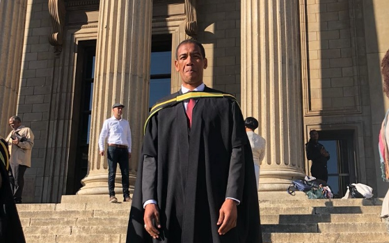 Former Springbok wing Ashwin Willemse at Wits University on Thursday July 5 2018.