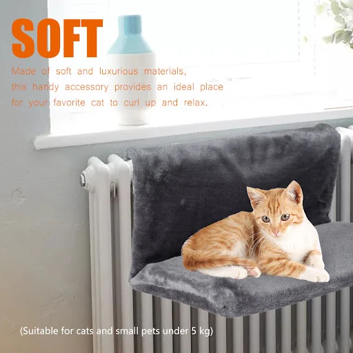 Pet Cat Hammock Hanging Winter Warm Fleece Basket Hammocks Metal Iron Frame Sleeping Bed for Animal Dogs Cats Accessorie