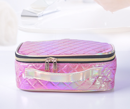Title 6, Diamond Grid Cosmetic Bag Symphony Laser Wash B...