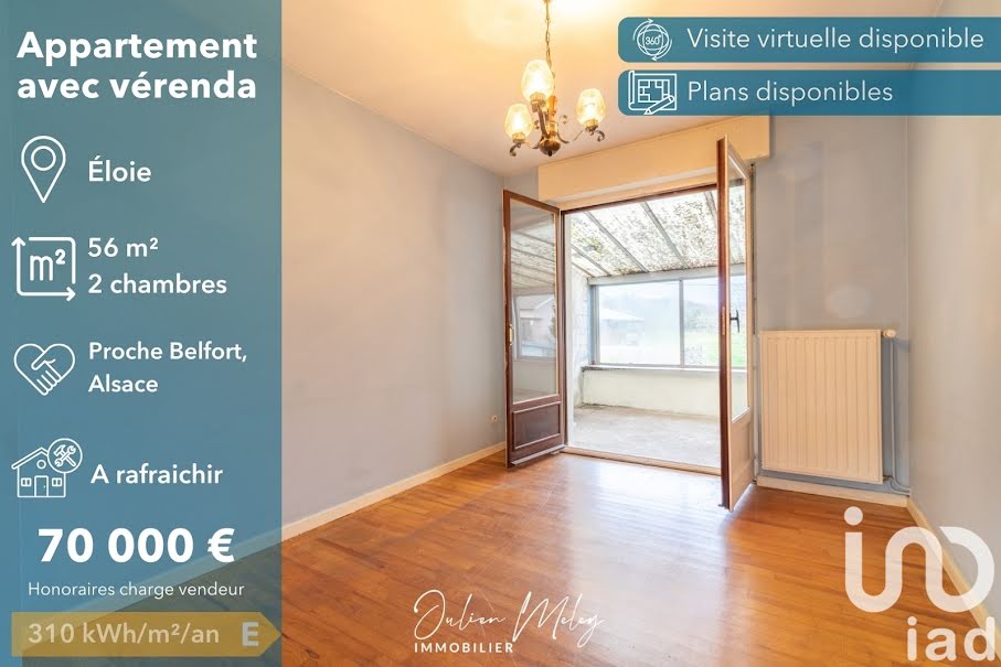 Vente appartement 3 pièces 56 m² à Eloie (90300), 70 000 €