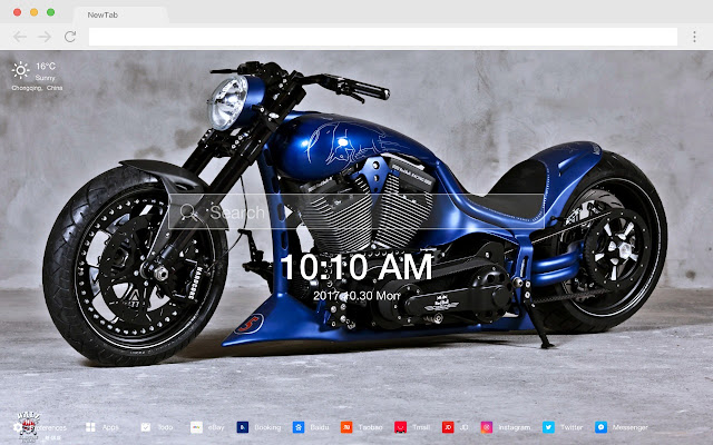 Motorcycle Hot Car HD New Tabs Theme