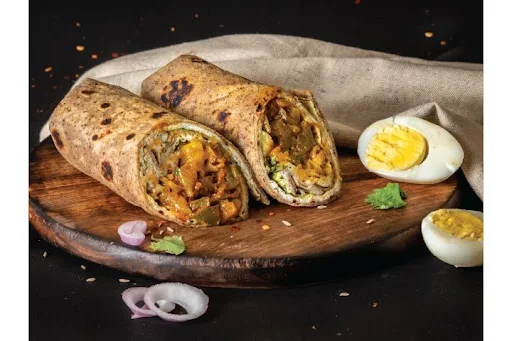 Egg Bhurji Roll - Diabetic Friendly