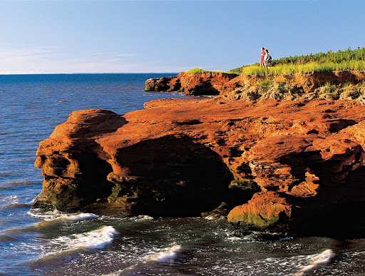  The scenic rugged coastline of Charlottetown in Prince Edward Island, Canada. 