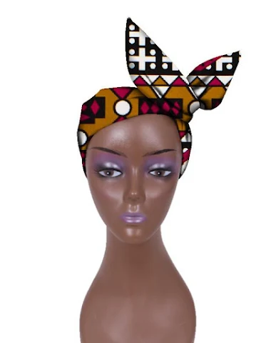 Bandeau pour cheveux batik femmes e - 2