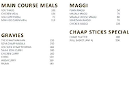 Chaap Sticks menu 2