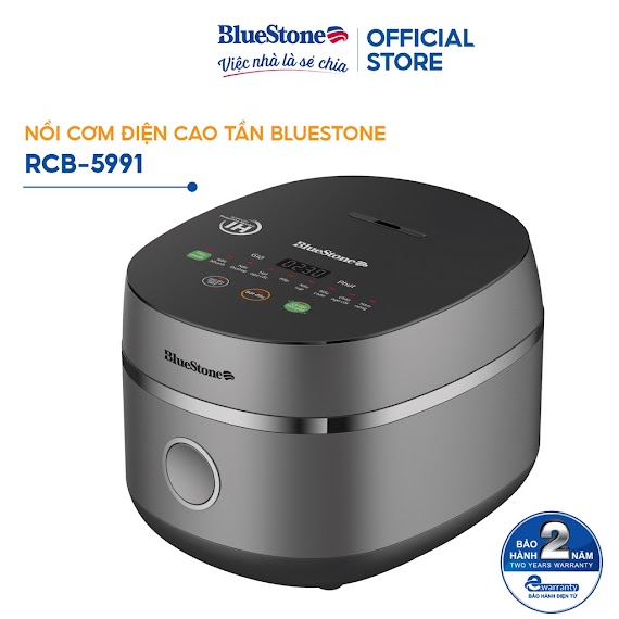 [Mã Elbau5 Giảm 5% Đơn 300K] Nồi Cơm Điện Tử Cao Tần 1.5L Bluestone Rcb - 5991