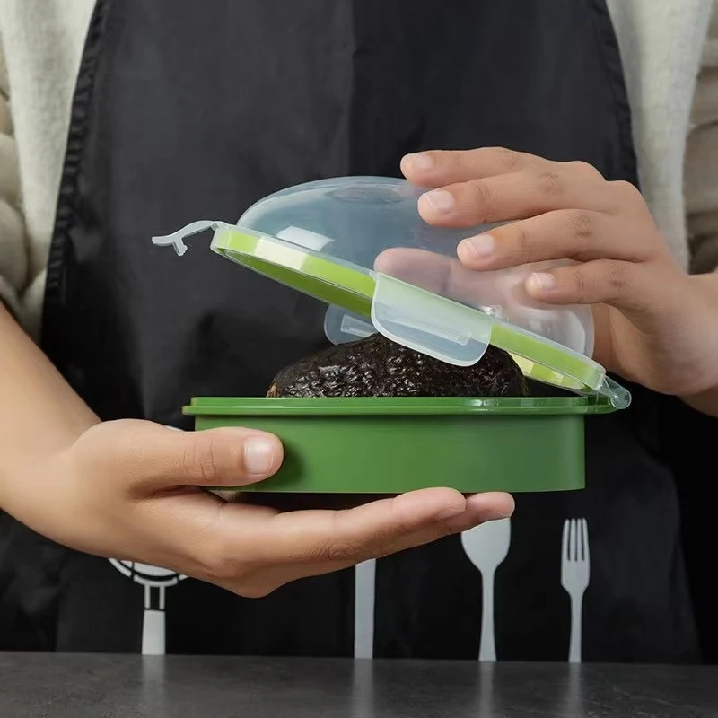 Contenitore trasparente per avocado a metà Conserva freschezza a lungo Facilita la conservazione Riduce gli sprechi alimentari Pratico e utile