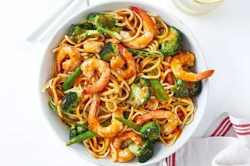 Prawns Schezwan Hakka Noodles