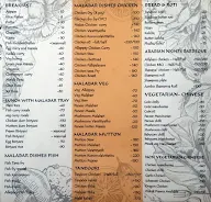 Calicut Durbar menu 3