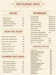 Layalee Global Cuisine Restaurant menu 1