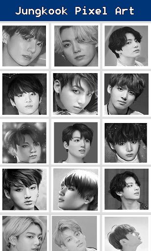 Jungkook Pixel Art Adult Color by Number KPOP Game