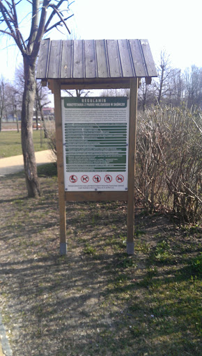 Tablica Informacyjna Parku Miejskiego 