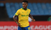 Themba Zwane of Mamelodi Sundowns during the 2021 CAF Champions League match between Mamelodi Sundowns and TP Mazembe.