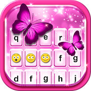 Pink Glitter Emoticon Keyboard 2.3 Icon