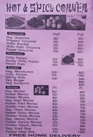 Hot & Spicy Corner menu 1