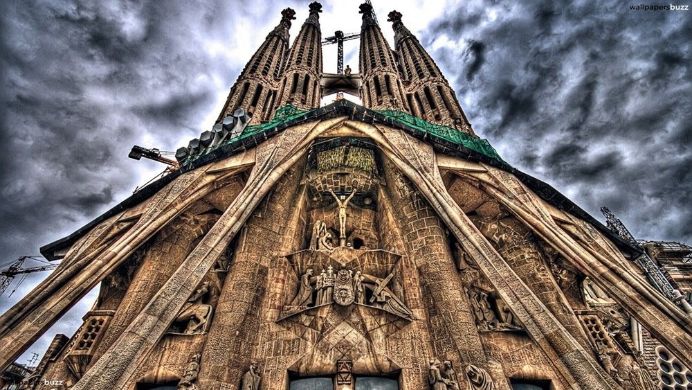 A igreja Sagrada Família de Gaudí