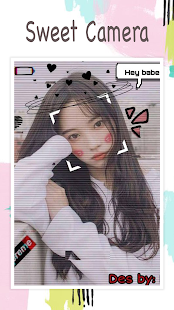 Live face sticker sweet camera - náhled