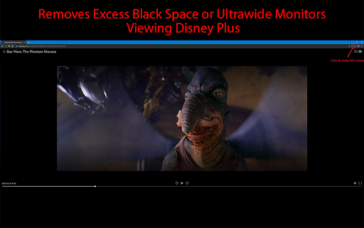 Disney Plus Ultrawide Fullscreen Support