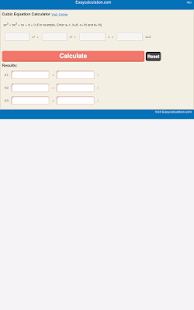 Cubic Equation Calculator - náhled