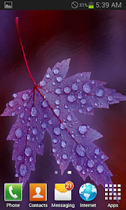 Purple Leaf Live Wallpaper screenshot 1