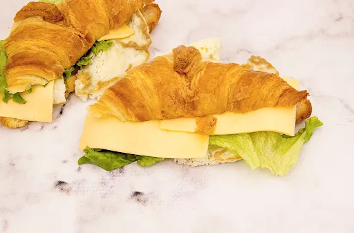 Egg And Cheese French Butter Croissant Sandwich