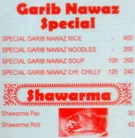 Garib Nawaz Fast Foods menu 3