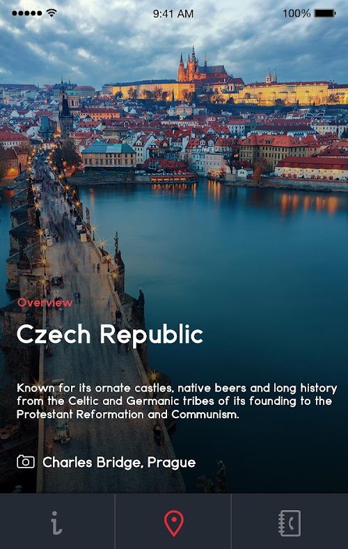 Android application IPF Safe Travel Guide screenshort