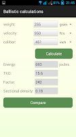 Cartridge calculations Screenshot