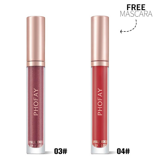 Title 4, PHOFAY Hyaluronic Lip Gloss Set for hydrated, f...