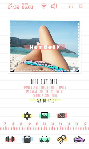 Diet Diary launcher theme