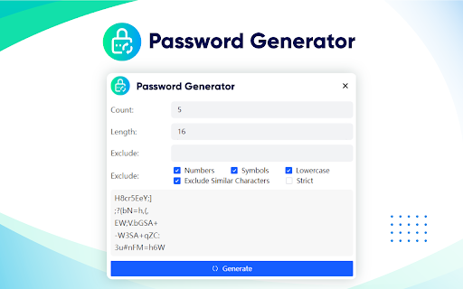 Quickly Password Generator