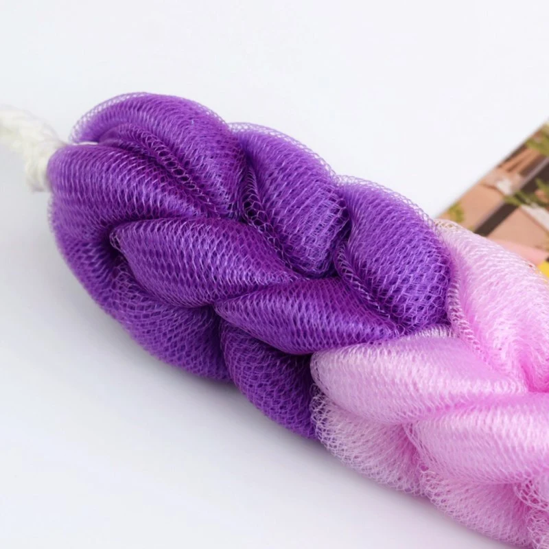 Toalla de baño degradada con color de moda, para baño, manos y espalda, perfecta para frotar y limpiar la piel, suave y absorbente.