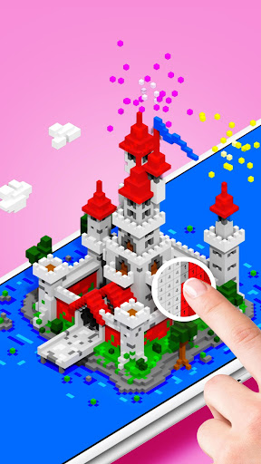 Voxly - Color by Number 3D, Unicorn pixel art