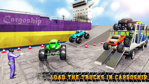 Monster Truck Cargo Airplane Car Transport Games