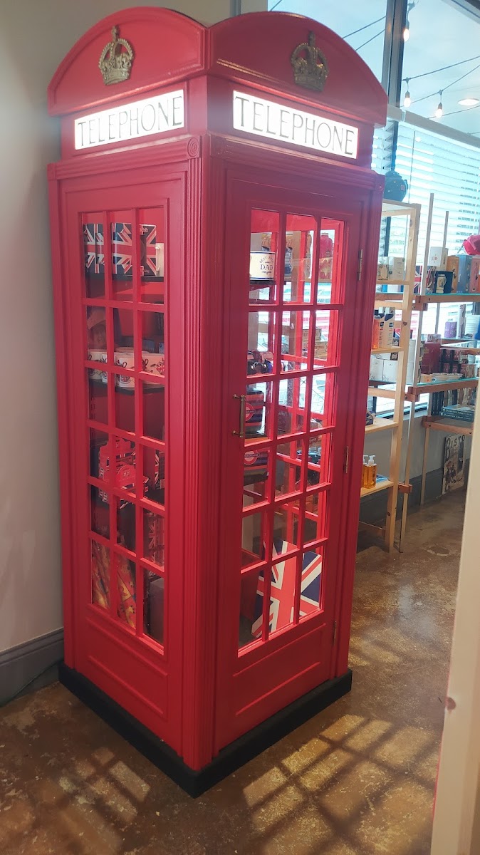 British food shop connected to the restaurant.