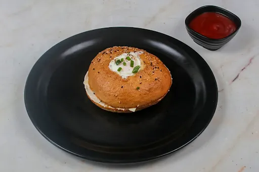 Egg In The Hole Bagel Sandwich