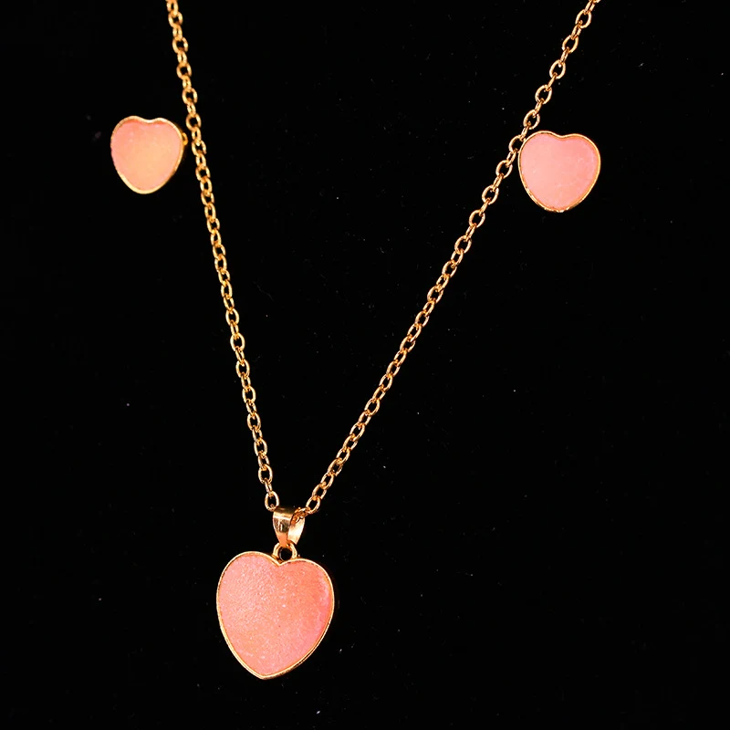 Title 21, Conjunto de brincos e colar feminino fashion, c...