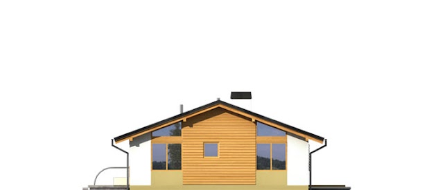 Elewacja nr 4 projektu domu Prosty