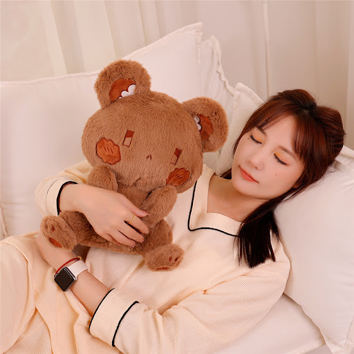 Title 6, Cartoon Cute Bear Doll Plush Toy for Snuggling ...