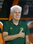 South Africa coach Hugo Broos.