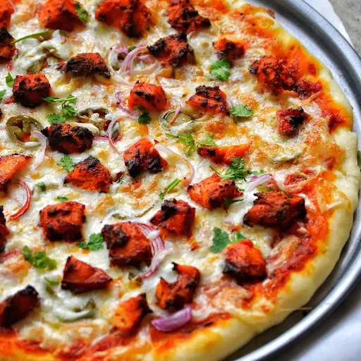 Onion And Chicken Tandoori Pizza [7 Inches]