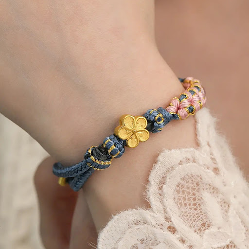 Title 5, Lucky Beads Hand Weaving Bracelet Girlfriends, ...