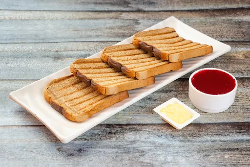 4 Toast With Jam And Butter