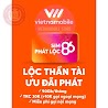 (Miễn Phí 1 Tháng) Sim Phát Lộc - Sim Data 4G Vietnamobile - 3Gb/Ngày - Tkc 30K - Tklm 10K