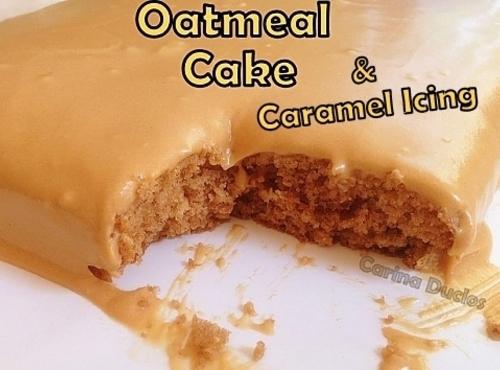 Oatmeal Cake & Caramel Icing