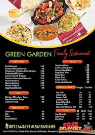 Green Garden Family Restaurant menu 3