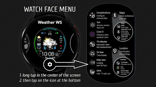 Screenshot Weather watch face W5